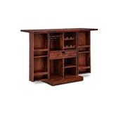 ONIJA Solid Sheesham Wood Bar Cabinet